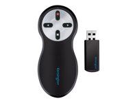 Kensington Si600 Wireless Presenter with Laser Pointer - Control remoto para presentaciones - 4 botones - RF - negro 33374EU