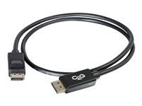 C2G 3ft 8K DisplayPort Cable with Latches - M/M - Cable DisplayPort - DisplayPort (M) a DisplayPort (M) - 91.4 cm - trabado - negro 54400
