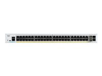 Cisco Catalyst 1000-48T-4X-L - Conmutador - Gestionado - 48 x 10/100/1000 + 4 x 10 Gigabit SFP+ (enlace de subida) - montaje en rack C1000-48T-4X-L