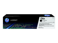 HP 126A - Negro - original - LaserJet - cartucho de tóner (CE310A) - para Color LaserJet Pro CP1025; LaserJet Pro MFP M175; TopShot LaserJet Pro M275 CE310A