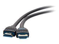 C2G 12ft 8K HDMI Cable with Ethernet - Performance Series Ultra High Speed - Ultra High Speed - cable HDMI con Ethernet - HDMI macho a HDMI macho - 3.6 m - negro - compatibilidad con 10K, admite 8K60Hz (7680 x 4320), 4K120Hz (4096 x 2160) support C2G10456