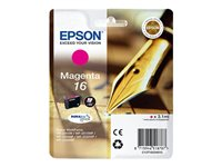 Epson 16 - 3.1 ml - magenta - original - blíster con alarmas de RF/acústica - cartucho de tinta - para WorkForce WF-2010, 2510, 2520, 2530, 2540, 2630, 2650, 2660, 2750, 2760 C13T16234020