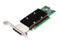 Broadcom HBA 9600W-16e - Controlador de almacenamiento - 16 Canal - SATA 6Gb/s / SAS 24Gb/s / PCIe 4.0 (NVMe) - PCIe 4.0 x16 05-50108-00