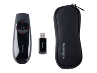 Kensington Presenter Expert Red Laser with Cursor Control - Control remoto para presentaciones - RF - negro K72425EU