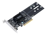 Synology M2D18 - Adaptador de compartimento para almacenamiento - Ranura de expansión a 2 x M.2 - M.2 Card - PCIe 2.0 x8 M2D18