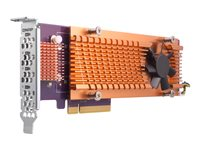 QNAP QM2-4P-384 - Controlador de almacenamiento - PCIe 3.0 perfil bajo - PCIe 3.0 x8 - para QNAP TS-1273, 1277, 473, 677, 873, 877, 977, EC1280, TVS-2472, 473, 673, 872, 873, 882 QM2-4P-384