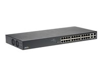 Axis T8524 PoE+ Network Switch - Conmutador - Gestionado - 24 x 10/100/1000 (PoE+) + 2 x combo Gigabit SFP (enlace ascendente) - sobremesa, montaje en rack - PoE+ (370 W) - para AXIS M3067-P, M3068-P, P1455-LE, P1455-LE-3 License Plate Verifier Kit 01192-002