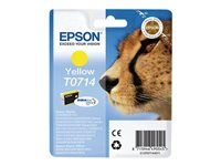 Epson T0714 - Amarillo - original - blíster con alarmas de RF/acústica - cartucho de tinta - para Stylus DX9400, SX115, SX210, SX215, SX218, SX415, SX515, SX610; Stylus Office BX310, BX610 C13T07144021