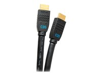 C2G 15ft Ultra Flexible 4K Active HDMI Cable Gripping 4K 60Hz - In-Wall M/M - Cable HDMI con Ethernet - HDMI macho a HDMI macho - 4.5 m - negro - activo, admite 4K60Hz C2G10380
