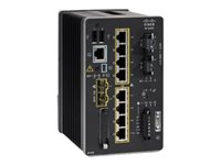 Cisco Catalyst IE3200 Rugged Series - Network Essentials - conmutador - Gestionado - 8 x 10/100/1000 + 2 x Gigabit SFP - montaje en riel DIN - DC power IE-3200-8T2S-E