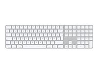 Apple Magic Keyboard with Touch ID and Numeric Keypad - Teclado - Bluetooth, USB-C - QWERTZ - alemán - para iMac; Mac mini (Finales de 2020); MacBook Air (Finales de 2020); MacBook Pro MK2C3D/A