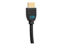 C2G 10ft 4K HDMI Cable with Ethernet - Premium Certified - High Speed 60Hz - Cable HDMI con Ethernet - HDMI macho a HDMI macho - 3.05 m - blindado - negro - compatibilidad con 4K 50184