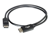 C2G 15ft 8K DisplayPort Cable with Latches - M/M - Cable DisplayPort - DisplayPort (M) a DisplayPort (M) - 4.57 m - trabado - negro 54403