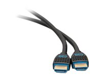 C2G 18in 4K HDMI Cable - Performance Series Cable - Ultra Flexible - M/M - High Speed - cable HDMI - HDMI macho a HDMI macho - 50 cm - negro C2G10374