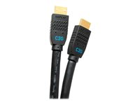 C2G 12ft Ultra Flexible 4K Active HDMI Cable Gripping 4K 60Hz - In-Wall M/M - Cable HDMI con Ethernet - HDMI macho a HDMI macho - 3.7 m - negro - activo, admite 4K60Hz C2G10379