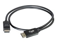 C2G 6ft 8K DisplayPort Cable with Latches - M/M - Cable DisplayPort - DisplayPort (M) a DisplayPort (M) - 1.83 m - negro 54401