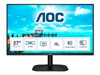 AOC 27B2DM - Monitor LED - 27" - 1920 x 1080 Full HD (1080p) @ 75 Hz - MVA - 250 cd/m² - 4 ms - HDMI, DVI, VGA - altavoces - negro textura 27B2DM