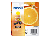 Epson 33XL - 8.9 ml - XL - amarillo - original - blíster con alarmas de RF/acústica - cartucho de tinta - para Expression Home XP-635, 830; Expression Premium XP-530, 540, 630, 635, 640, 645, 830, 900 C13T33644020