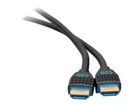 C2G 20ft 4K HDMI Cable with Ethernet - Premium Certified - High Speed 60Hz - Cable HDMI con Ethernet - HDMI macho a HDMI macho - 6.07 m - blindado - negro - compatibilidad con 4K 50188