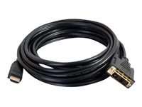 C2G 2m (6ft) HDMI to DVI Cable - HDMI to DVI-D Adapter Cable - 1080p - M/M - Cable adaptador - DVI-D macho a HDMI macho - 2 m - blindado - negro 42516