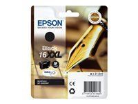 Epson 16XXL - 22 ml - gran capacidad - negro - original - blíster con alarmas de RF/acústica - cartucho de tinta - para WorkForce WF-2660DWF C13T16814020