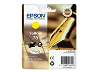 Epson 16 - 3.1 ml - amarillo - original - blíster con alarmas de RF/acústica - cartucho de tinta - para WorkForce WF-2010, WF-2510, WF-2520, WF-2530, WF-2540, WF-2630, WF-2650, WF-2660, WF-2750 C13T16244020