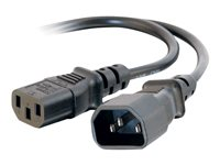 C2G - Cable alargador de alimentación - IEC 60320 C13 a IEC 60320 C14 - CA 250 V - 1.8 m - negro 81138