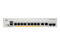 Cisco Catalyst 1000-8P-2G-L - Conmutador - Gestionado - 4 x 10/100/1000 (PoE+) + 4 x 10/100/1000 + 2 x combo Gigabit SFP (enlace ascendente) - montaje en rack - PoE+ (67 W) C1000-8P-2G-L