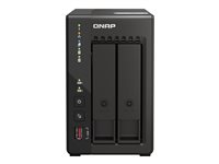 QNAP TS-253E - Servidor NAS - 2 compartimentos - SATA 6Gb/s - RAID 0, 1, 5, 6, 10, 50, JBOD, 60 - RAM 8 GB - 2.5 Gigabit Ethernet - iSCSI soporta TS-253E-8G
