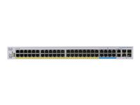 Cisco Business 350 Series CBS350-48NGP-4X - Conmutador - L3 - Gestionado - 40 x 10/100/1000 (PoE+) + 8 x 100/1000/2.5G/5G (PoE++) + 2 x combo 10 Gigabit SFP+/RJ-45 + 2 x 10 Gigabit SFP+ - montaje en rack - PoE+ (740 W) CBS350-48NGP-4X-EU