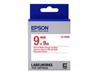 Epson LabelWorks LK-3WRN - Rojo sobre blanco - Rollo (0,9 cm x 9 m) 1 bobina(s) cinta de etiqueta - para LabelWorks LW-1000, 300, 400, 600, 700, 900, K400, Z700, Z710, Z900 C53S653008