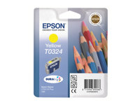 Epson T0324 - Cartucho de impresión - 1 x amarillo pigmentado - 420 páginas - blíster - para Stylus C70, C70 Plus, C80, C80N, C80WN C13T03244010