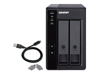 QNAP TR-002 - Orden unidad de disco duro - 2 compartimentos (SATA-600) - USB 3.1 Gen 2 (externo) TR-002