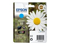 Epson 18 - Cián - original - blíster con alarmas de RF/acústica - cartucho de tinta - para Expression Home XP-212, 215, 225, 312, 315, 322, 325, 412, 415, 422, 425 C13T18024020