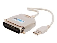 C2G USB to IEEE-1284 Printer Cable - Adaptador paralelo - USB - IEEE 1284 - beige 81626