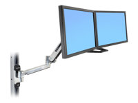 Ergotron - Kit de montaje (asa, montaje de monitor doble) - para 2 pantallas LCD - negro - tamaño de pantalla: 17"-24" - para P/N: 45-353-026 97-783