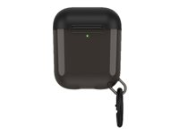 OtterBox Ispra Series - Estuche para auriculares inalámbricos - policarbonato, aleación de zinc, elastómero termoplástico (TPE) - agujero negro - para Apple AirPods (1ª generación, 2ª generación) 77-65501