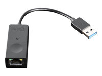 Lenovo ThinkPad USB 3.0 Ethernet adapter - Adaptador de red - USB 3.0 - Gigabit Ethernet - para ThinkCentre M90a Pro Gen 3; ThinkPad P16 Gen 1; V15 IML; V50t Gen 2-13; Yoga Slim 7 Pro 14 4X90S91830
