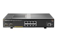 Aruba 2930F 8G PoE+ 2SFP+ - Conmutador - L3 - Gestionado - 8 x 10/100/1000 (PoE+) + 2 x 1 Gigabit / 10 Gigabit SFP+ (enlace ascendente) - montaje en rack - PoE+ JL258A#ABB