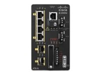 Cisco Industrial Ethernet 2000U Series - Conmutador - Gestionado - 4 x 10/100 + 2 x Gigabit SFP - montaje en riel DIN IE-2000U-4TS-G