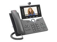 Cisco IP Phone 8845 - Vídeoteléfono IP - con cámara digital, interfaz de Bluetooth - SIP, SDP - 5 líneas - carbón CP-8845-K9=
