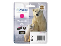 Epson 26 - 4.5 ml - magenta - original - cartucho de tinta - para Expression Premium XP-510, 520, 600, 605, 610, 615, 620, 625, 700, 710, 720, 800, 810, 820 C13T26134010