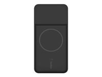 Belkin - Cargador inalámbrico - 10000 mAh - 18 vatios - Fast Charge - 2 conectores de salida (USB, magnética, USB-C) - en el cable: USB-C - negro - para Apple iPhone 12, 12 mini, 12 Pro, 12 Pro Max BPD001BTBK