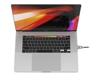 Compulocks MacBook Pro 16-inch 2019 Lock Adapter With Keyed Cable Lock - Adaptador de bloqueo de ranura de seguridad - plata - con bloque de cable con llave - para Apple MacBook Pro 16" (Late 2019) MBPR16LDG01KL