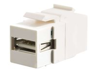 C2G Snap-In USB A/B Female Keystone Insert Module - Inserto modular (acoplamiento) - USB - blanco 81300