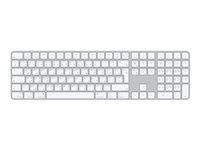 Apple Magic Keyboard with Touch ID and Numeric Keypad - Teclado - Bluetooth, USB-C - QWERTY - árabe - para iMac; Mac mini (Finales de 2020); MacBook Air (Finales de 2020); MacBook Pro MK2C3AB/A