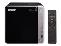 QNAP TS-453BT3 - Servidor NAS - 4 compartimentos - SATA 6Gb/s - RAID 0, 1, 5, 6, 10, JBOD, 5 Hot Spare - RAM 8 GB - Gigabit Ethernet / 10 Gigabit Ethernet / Thunderbolt 3 - iSCSI soporta TS-453BT3-8G