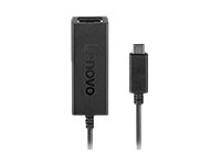 Lenovo USB-C to Ethernet Adapter - Adaptador de red - USB-C - Gigabit Ethernet x 1 - negro - para ThinkCentre M90a Pro Gen 3; M90q Gen 2; V50t Gen 2-13; Yoga Slim 7 Pro 14 4X90S91831