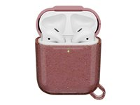 OtterBox Ispra Series - Estuche para auriculares inalámbricos - policarbonato, aleación de zinc, elastómero termoplástico (TPE) - rosa infinito - para Apple AirPods (1ª generación, 2ª generación) 77-65504