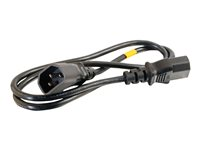 C2G - Cable alargador de alimentación - IEC 60320 C13 a IEC 60320 C14 - CA 250 V - 1.2 m - negro 81137